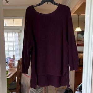 Women's Burgundy Sweater
